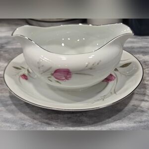 Sterling Rose By Diamond Japan, Gravy Boat With Attached Underplate